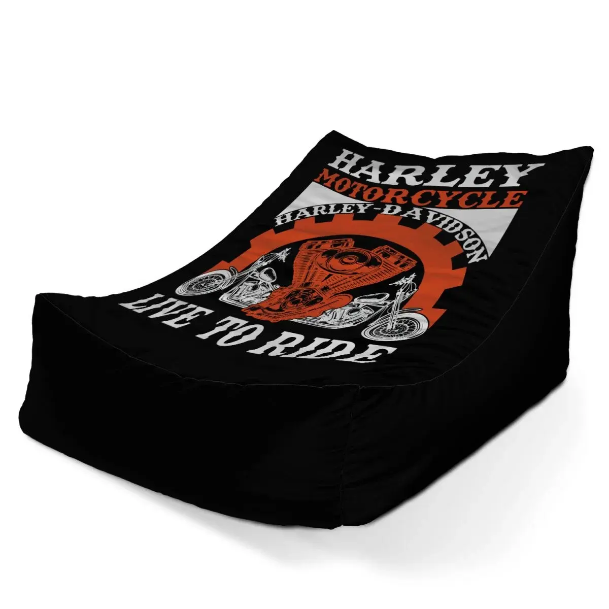 Sedací vak Lounge Harley-Davidson Live to ride - 80 x 95 x 50 cm