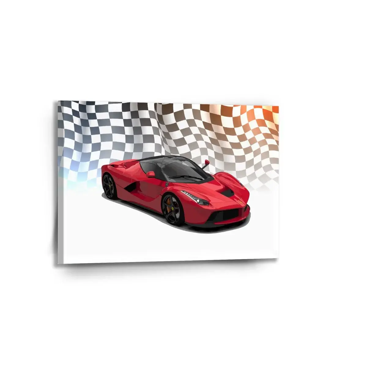 Obraz Ferrari Závodní vlajka - 90x60 cm