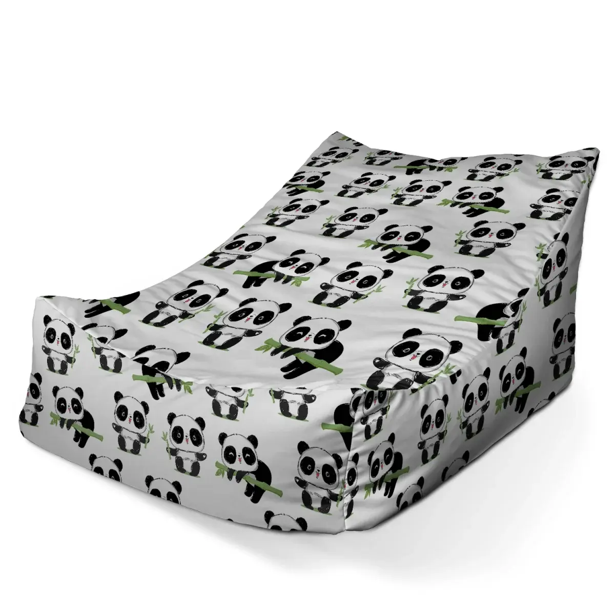 Sedací vak Lounge Pandy s větvičkou - 80 x 95 x 50 cm