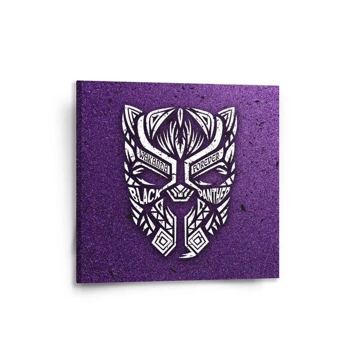 Obraz BLACK PANTHER wakanda forever Bílý - 50x50 cm