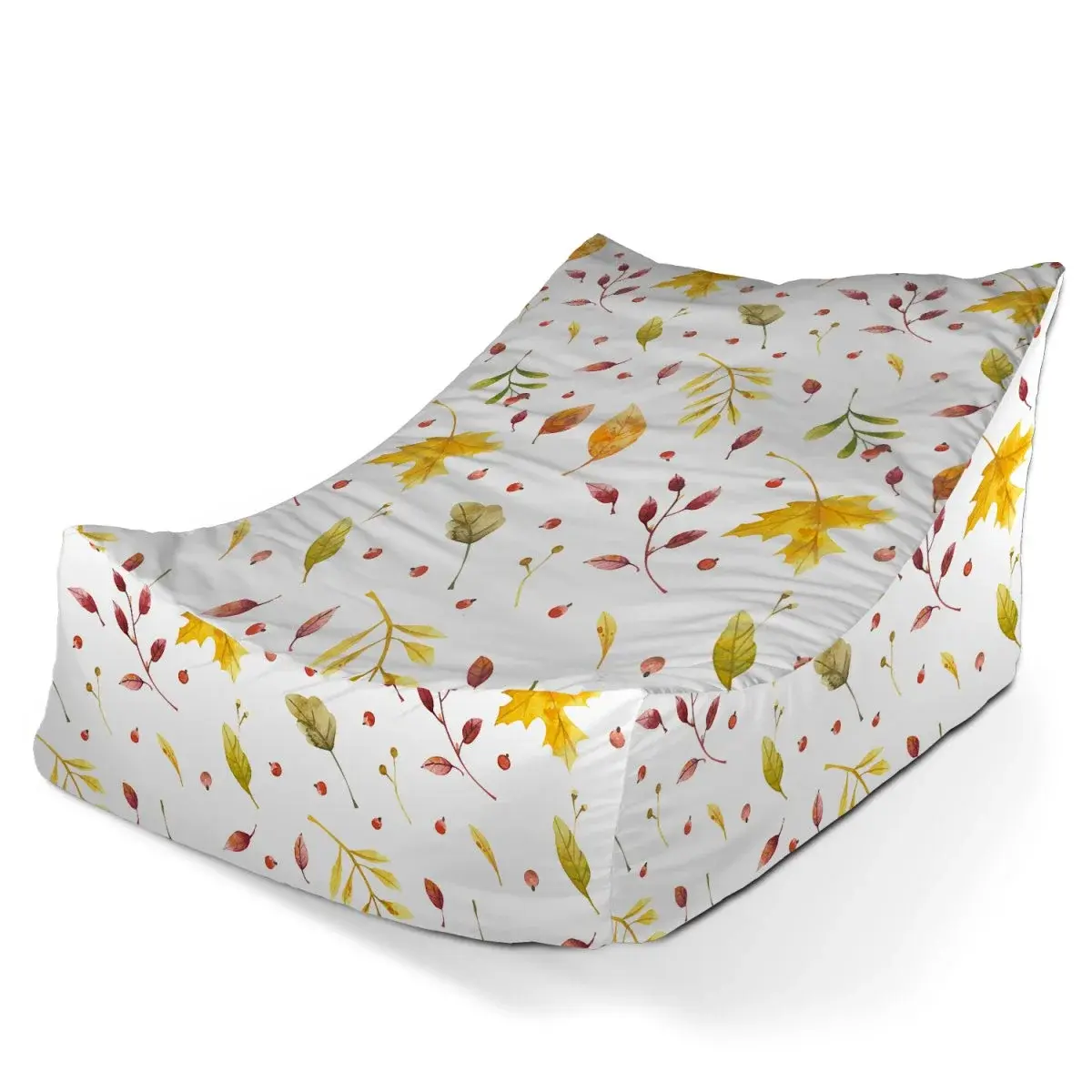 Sedací vak Lounge Podzimní listí - 80 x 95 x 50 cm