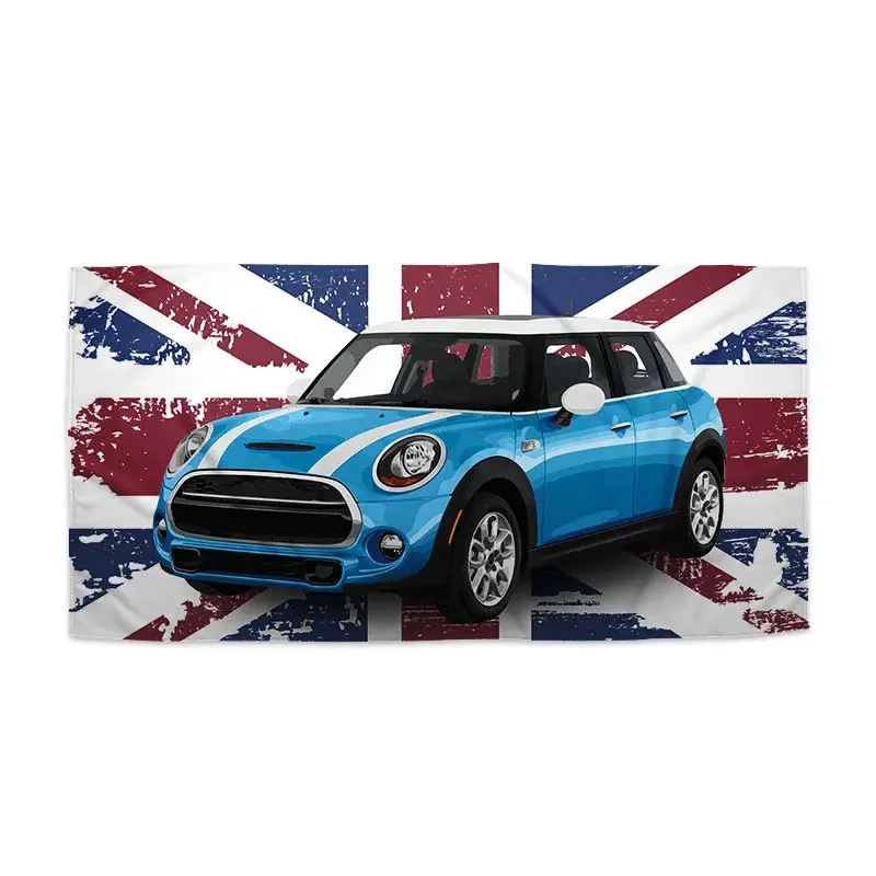 Ručník Mini sedan Britská vlajka - 30x50 cm