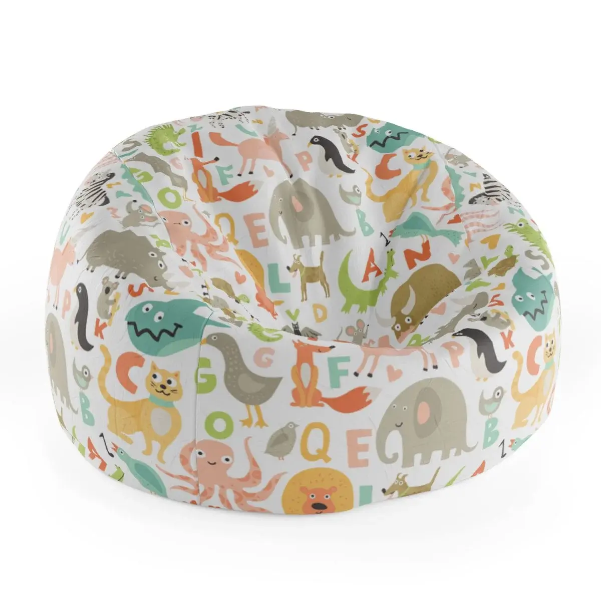 Sedací vak Cocoon Zoo abeceda - 115 x 75 x 45 cm