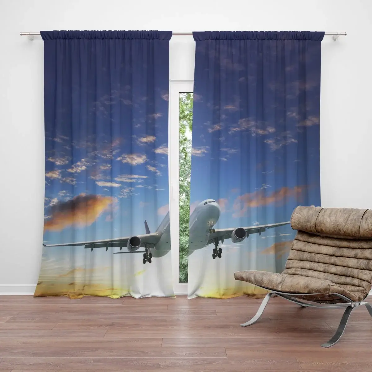 Závěs Letadlo 2: 2ks 140x250cm