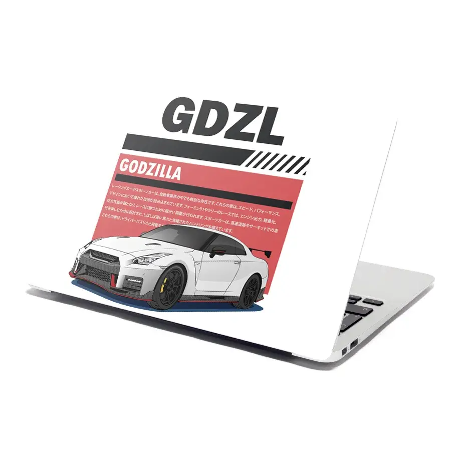 Samolepka na notebook Nissan GTR 35 Godzilla - 38x26 cm