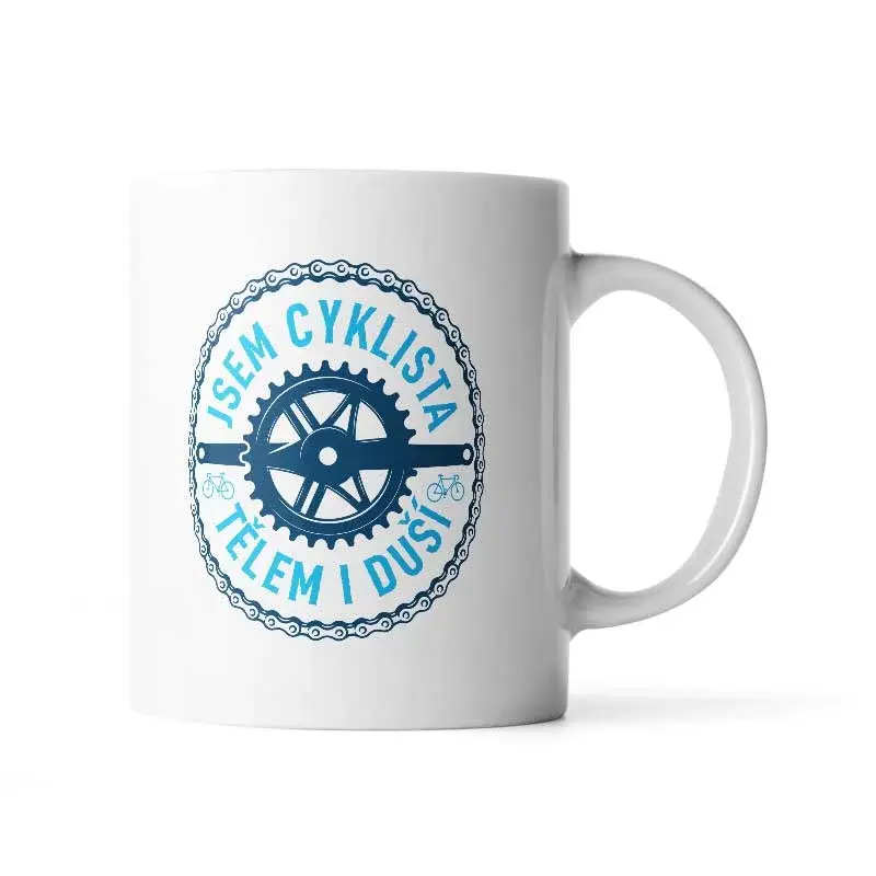 Hrnek Jsem cyklista tělem i duší - 200 ml - espresso