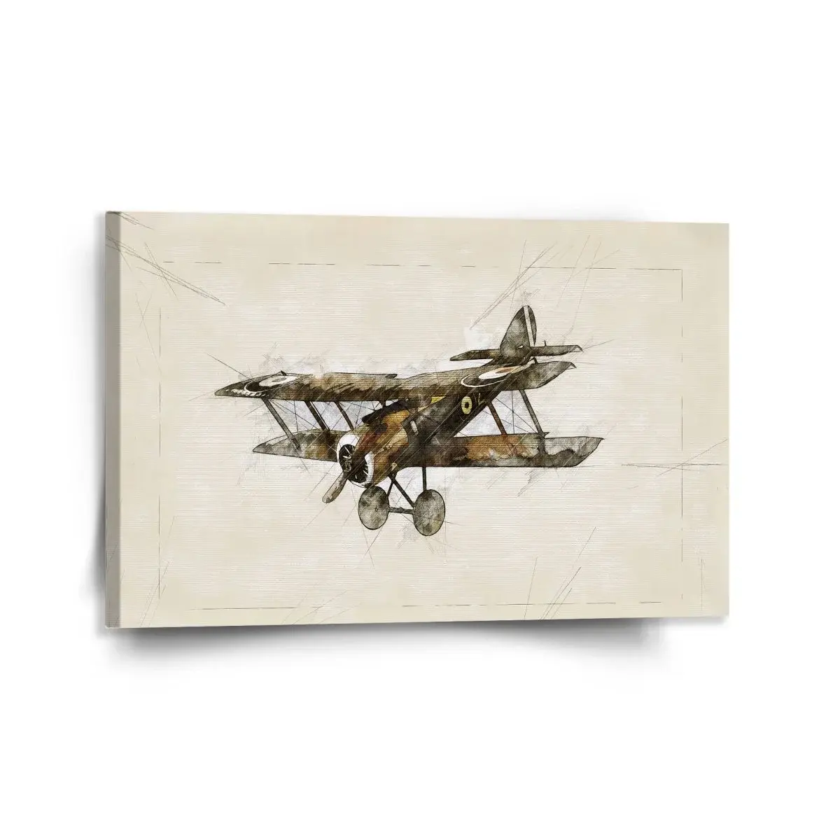 Obraz Historický dvouplošník Vintage - 120x80 cm