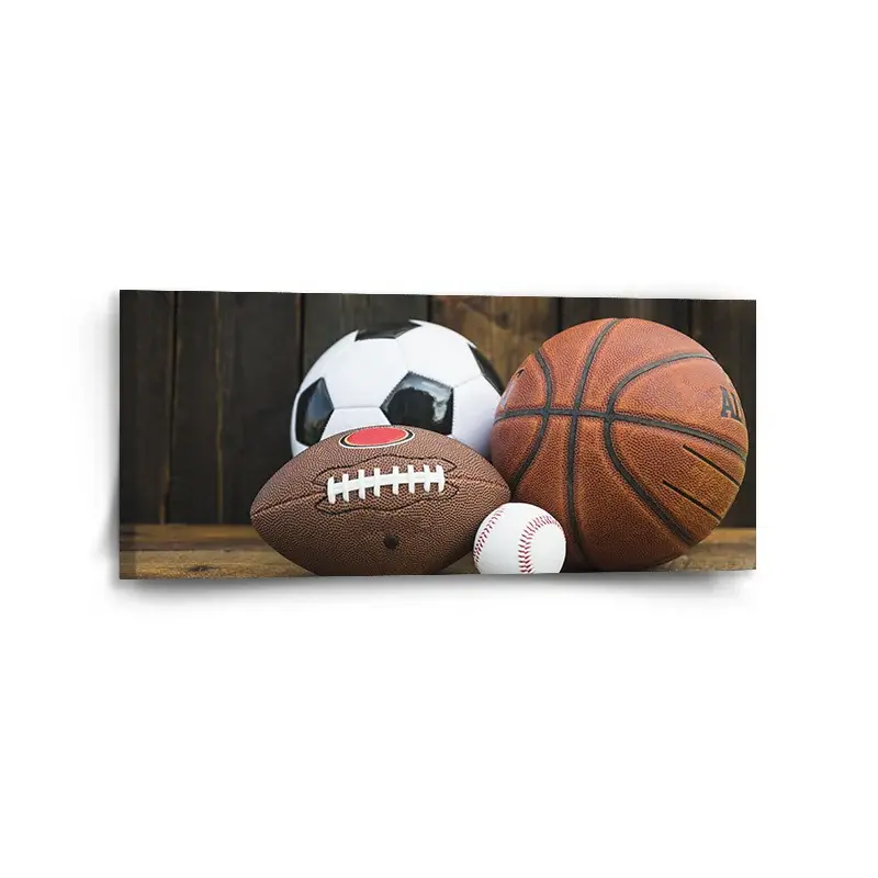 Obraz Sportovní míče - 110x50 cm
