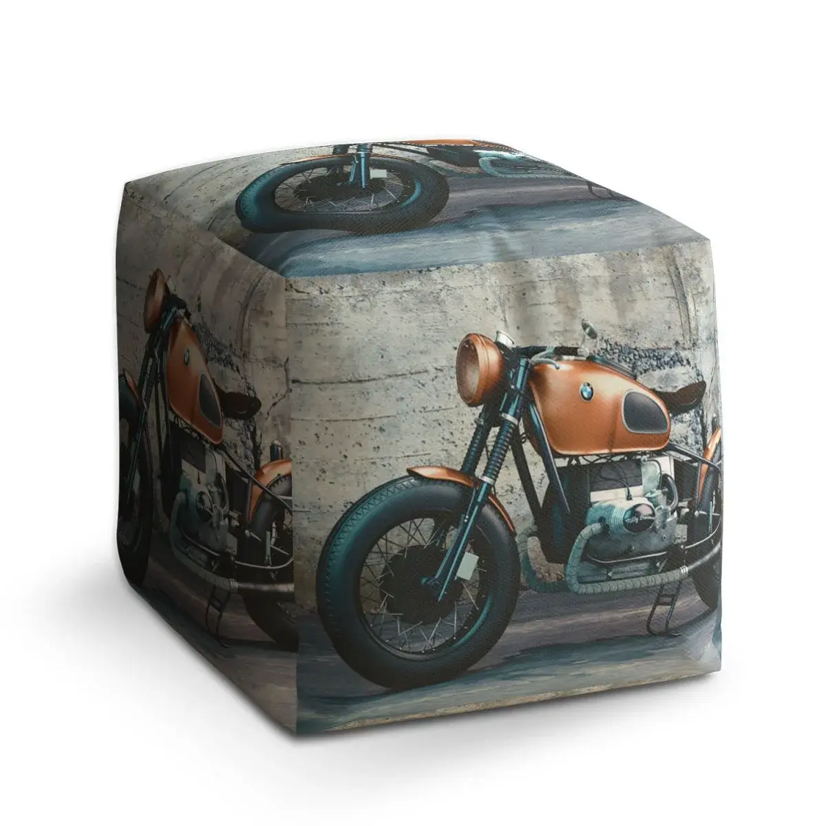 Taburet Cube Motorka - 60x60x60 cm