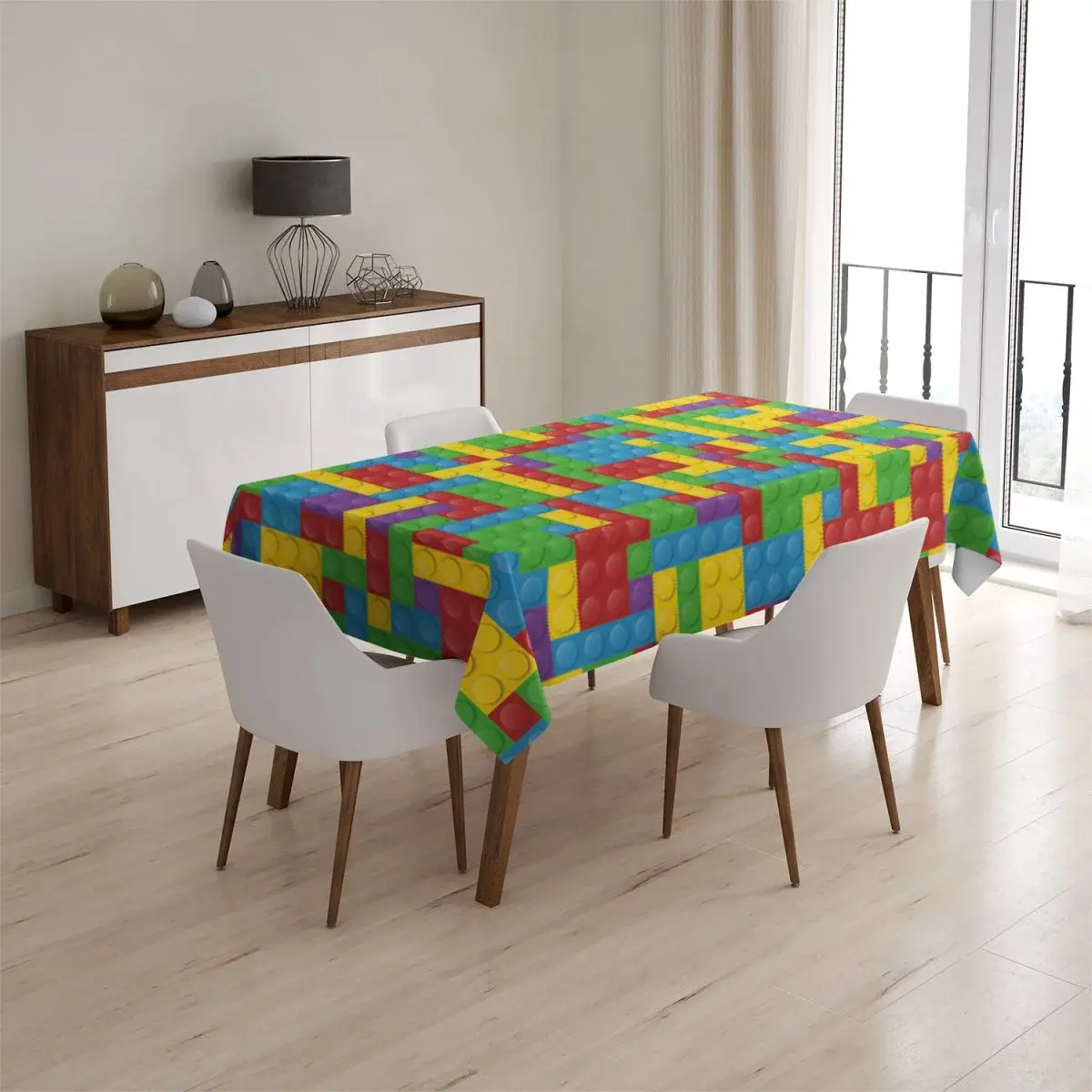 Ubrus Barevná stavebnice - 90x90 cm