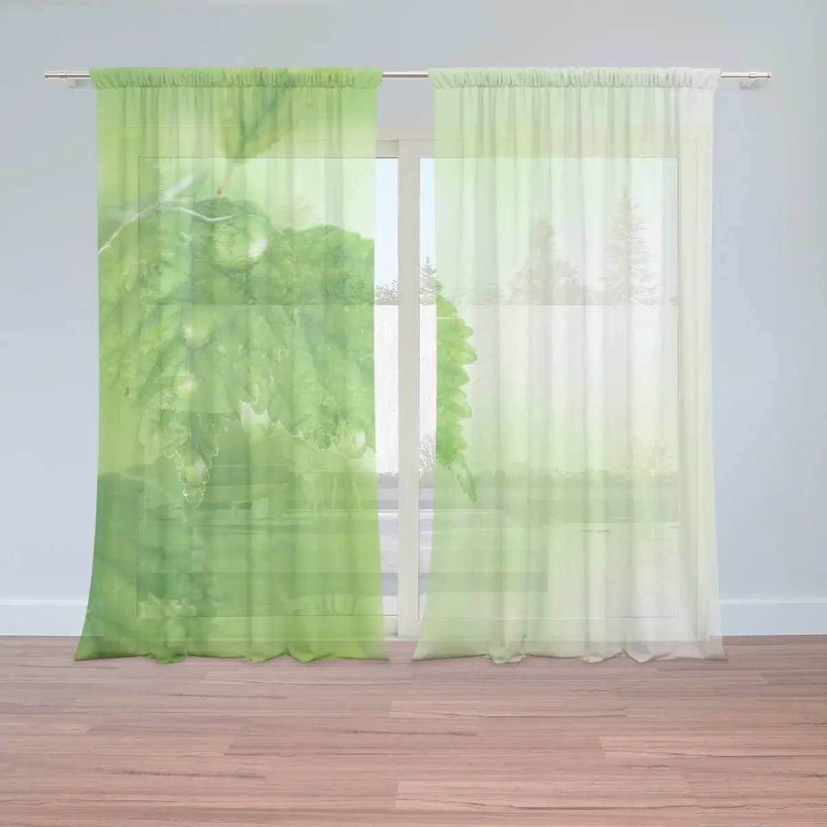 Záclony Listy 2: 2ks 150x250cm