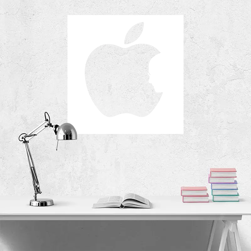 Samolepka na zeď: Apple - 120x120 cm
