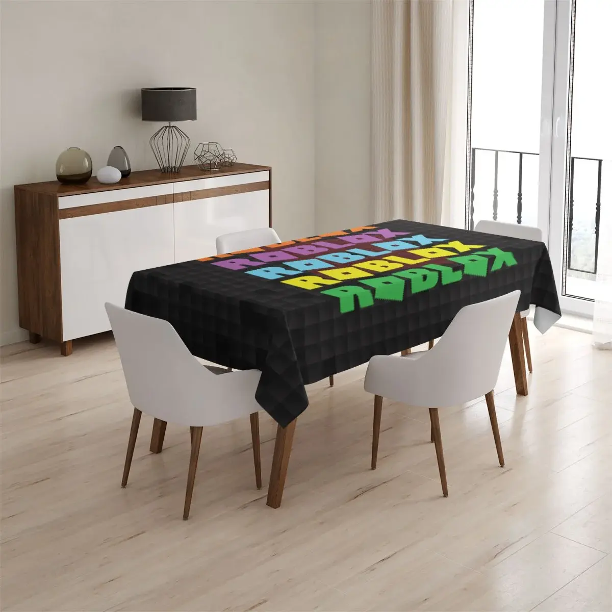 Ubrus ROBLOX Barevný text - 130x170 cm