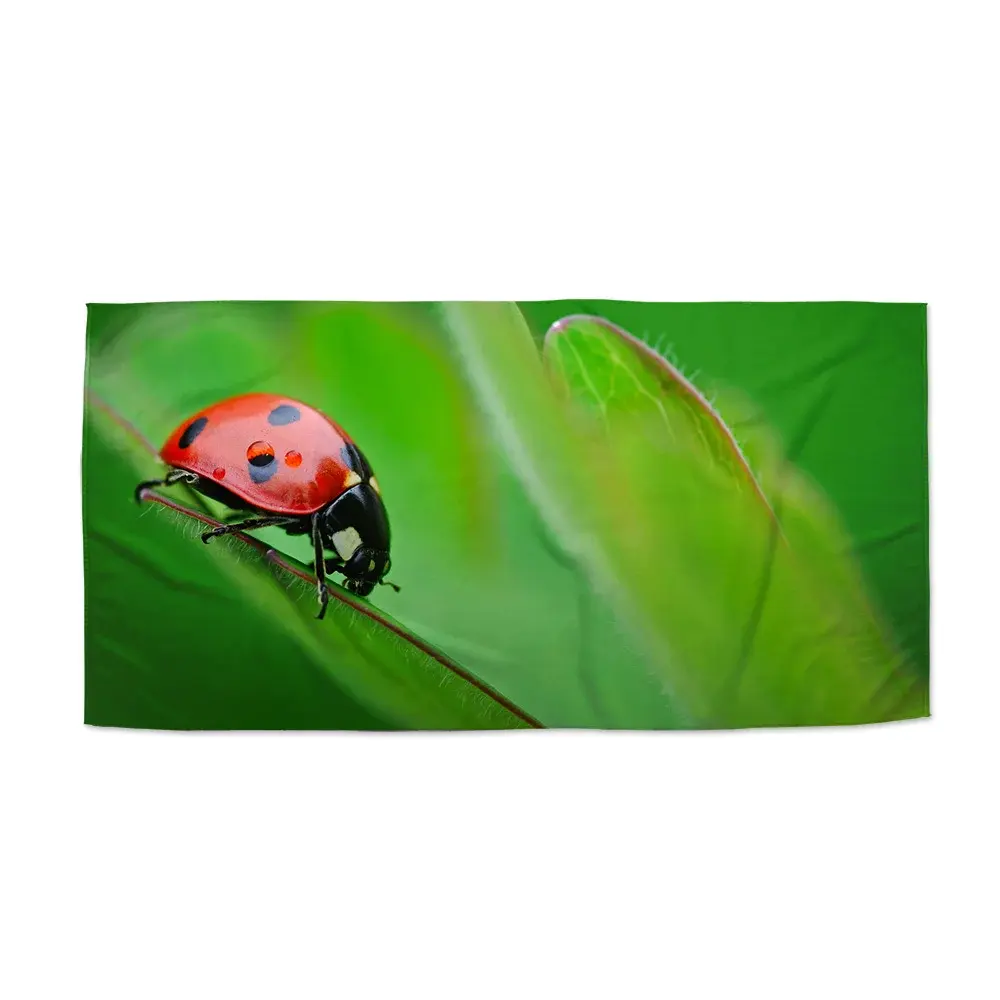 Ručník Beruška na listě - 50x100 cm