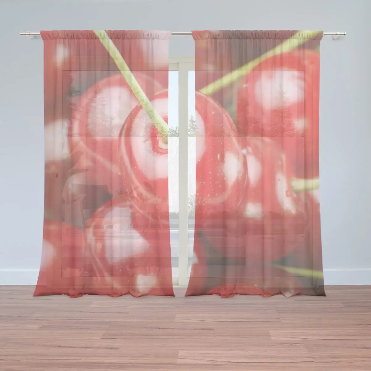 Záclony Třešně: 2ks 150x250cm