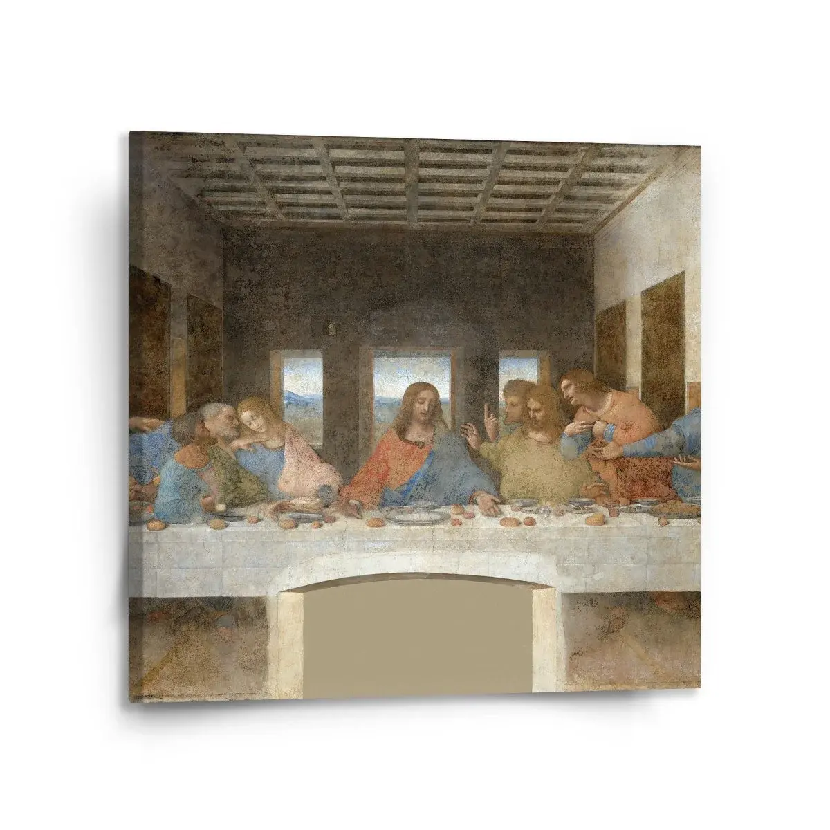 Obraz Poslední večeře - Leonardo da Vinci - 110x110 cm