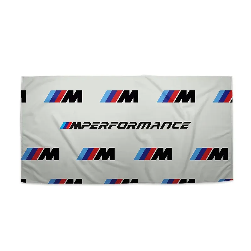 Ručník MPERFORMANCE bílý vzor - 50x100 cm