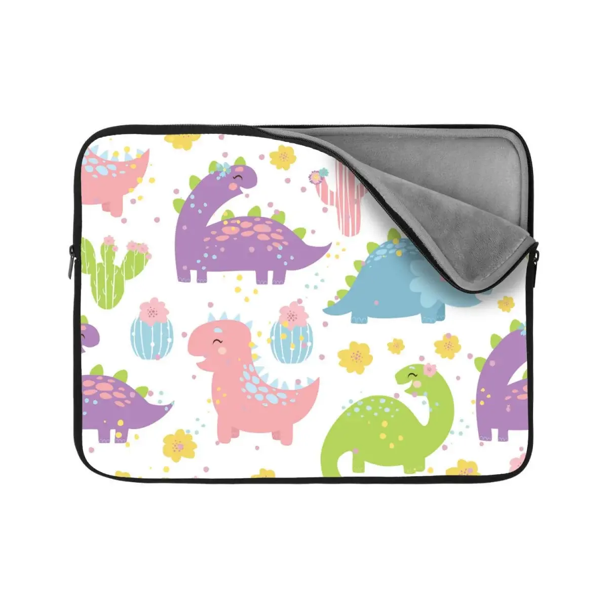 Obal na notebook Dinosauři s kaktusy - 15,6"