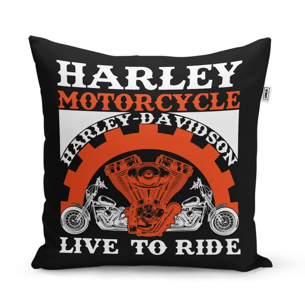 Polštář Harley-Davidson Live to ride - 50x50 cm