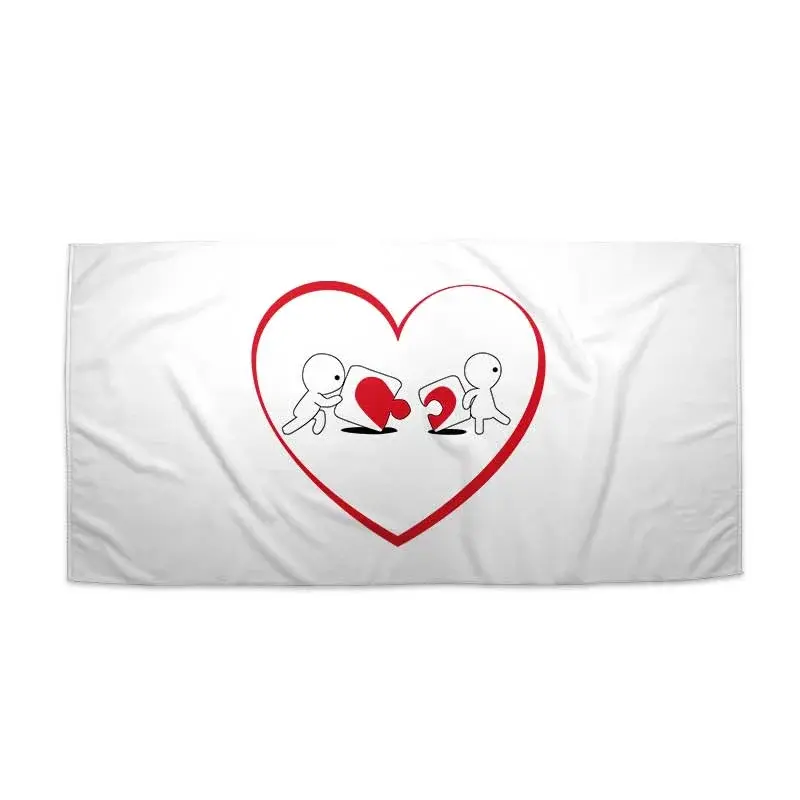 Ručník Puzzle love - 50x100 cm