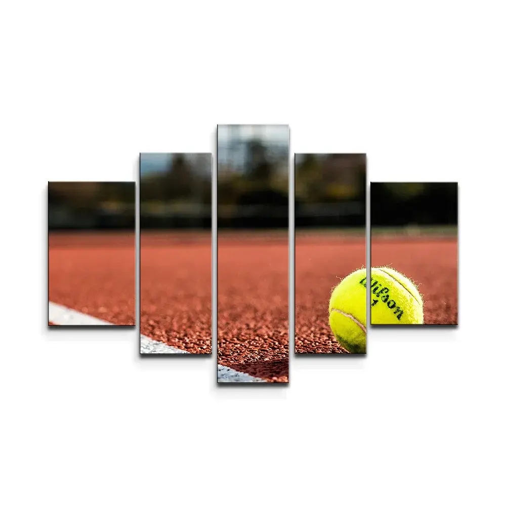 Obraz - 5-dílný Tennis - 125x90 cm