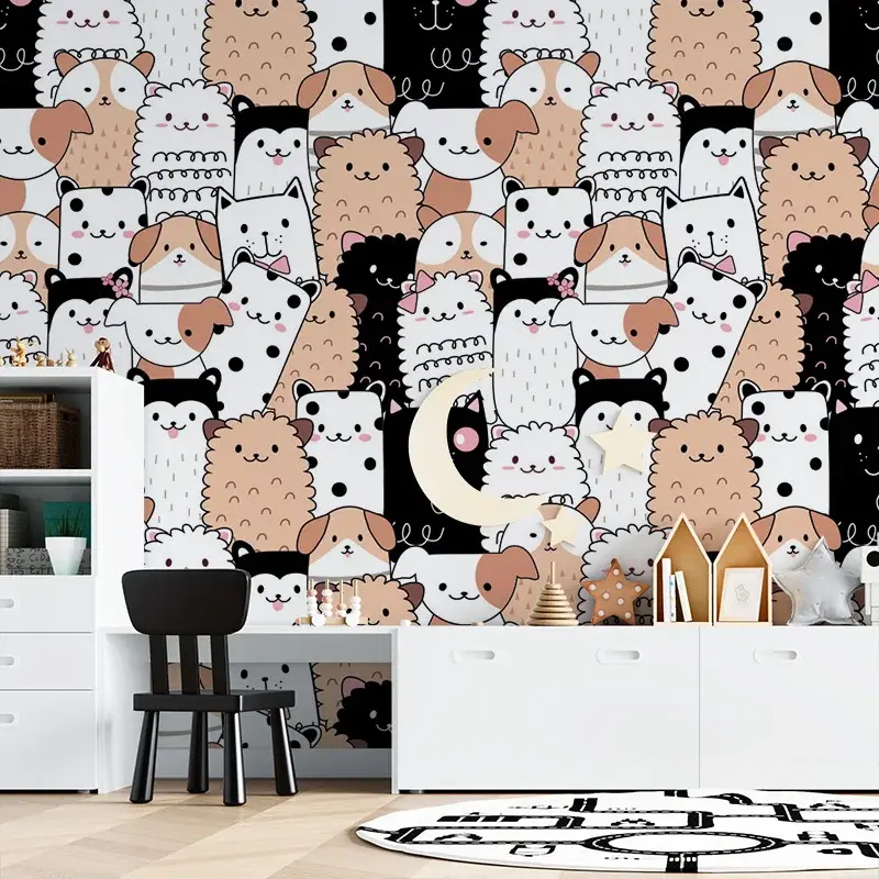Tapeta Roztomilá zvířátka - 125x75 cm