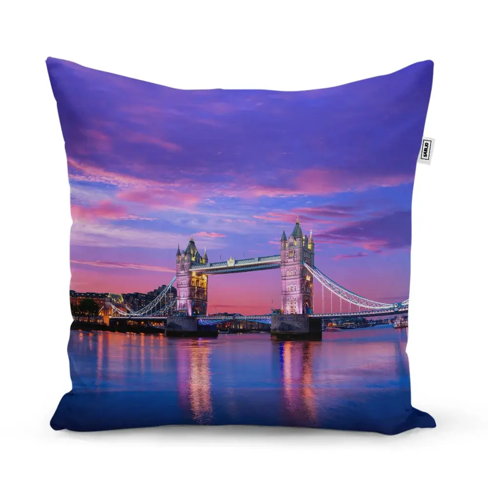 Polštář Londýn Tower Bridge - 40x40 cm