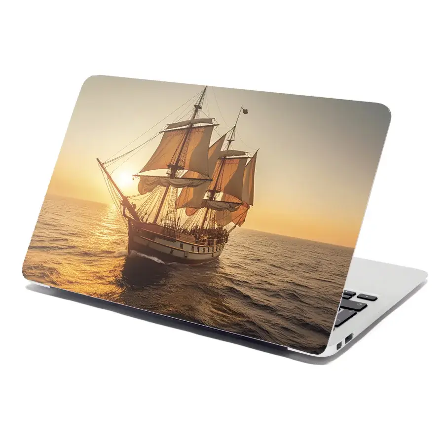 Samolepka na notebook Plachetnice na klidném moři 2 - 29x20 cm