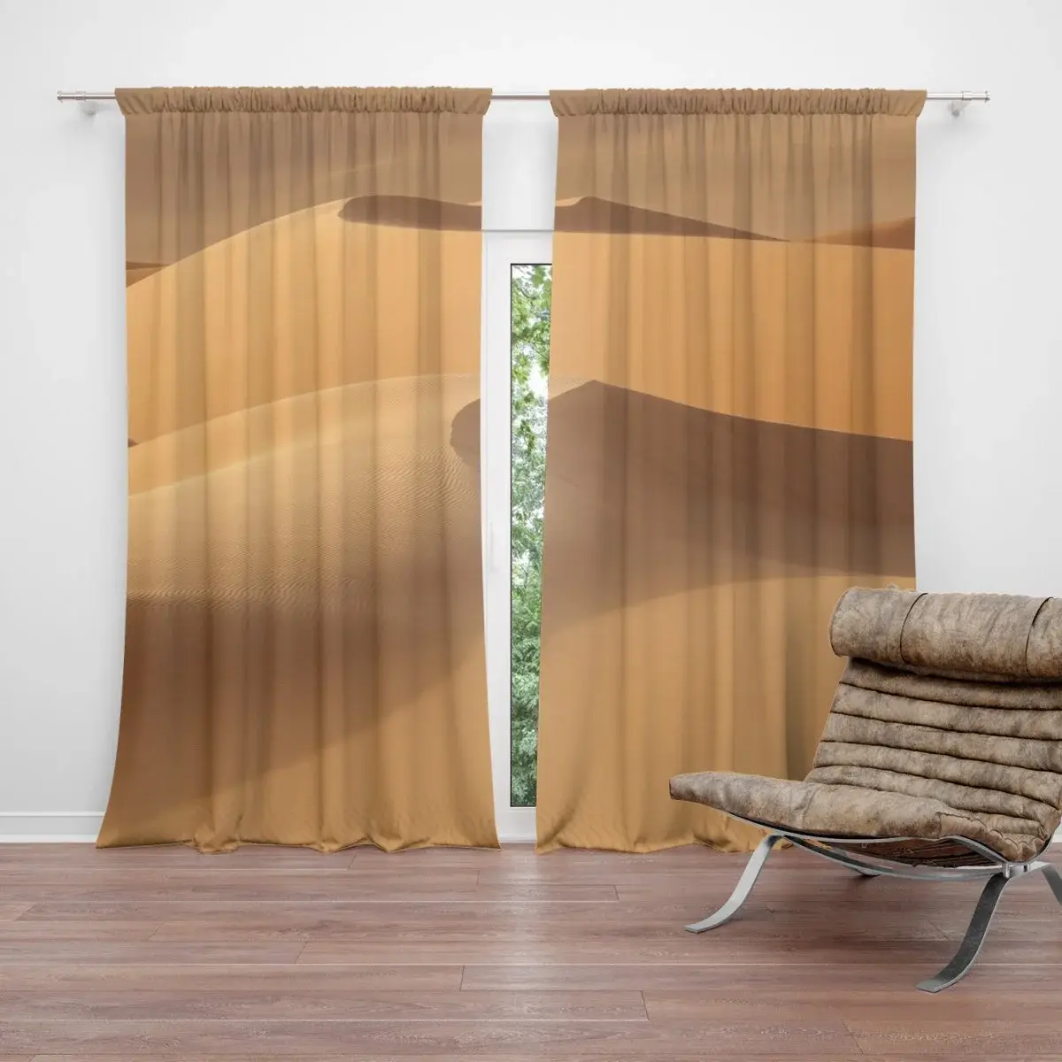 Závěs Písečné duny: 2ks 140x250cm