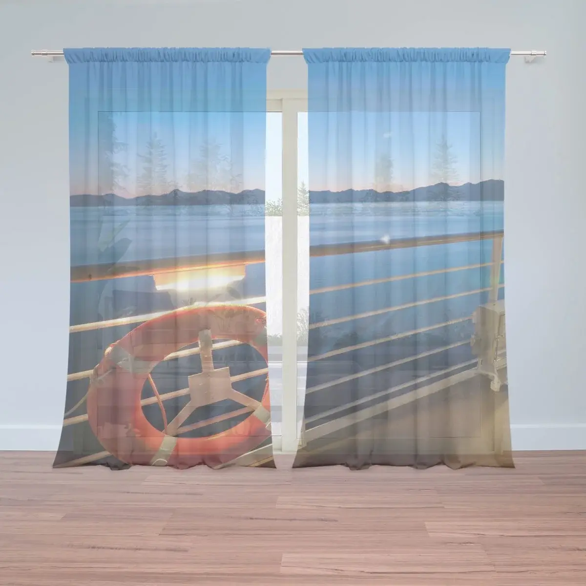 Záclony Pohled z lodě: 2ks 150x250cm
