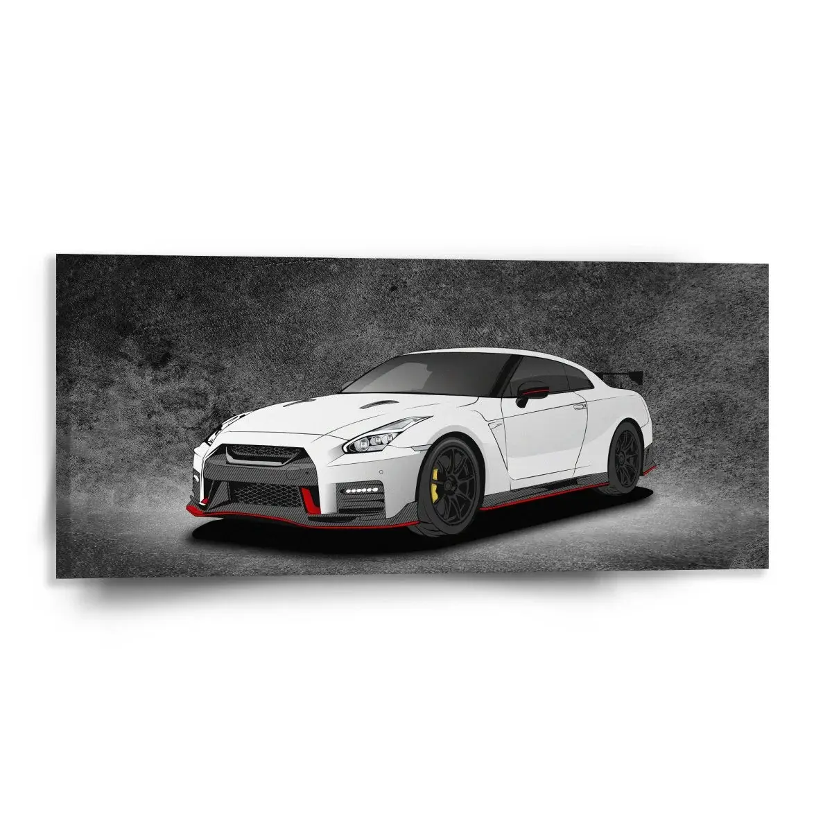 Obraz Nissan GTR 35 Šedý - 110x50 cm