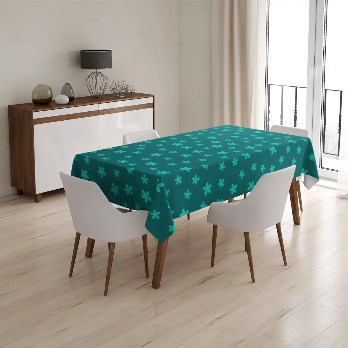 Ubrus Zelené hvězdy - 90x90 cm