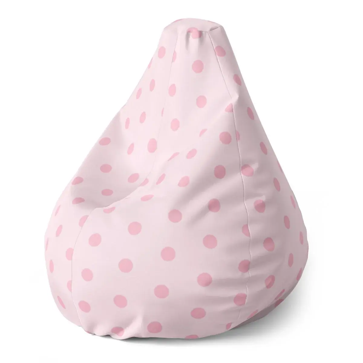 Sedací vak Pear Růžové puntíky - 70 x 95 x 15 cm