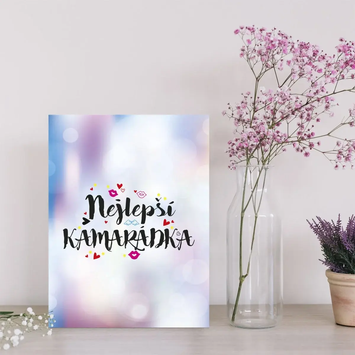 Dárková cedulka Nejlepší kamarádka: 30x40 cm
