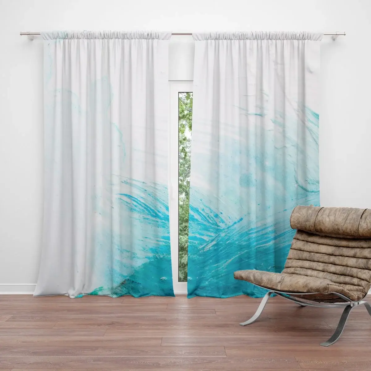 Závěs Abstraktní barvy: 2ks 140x250cm