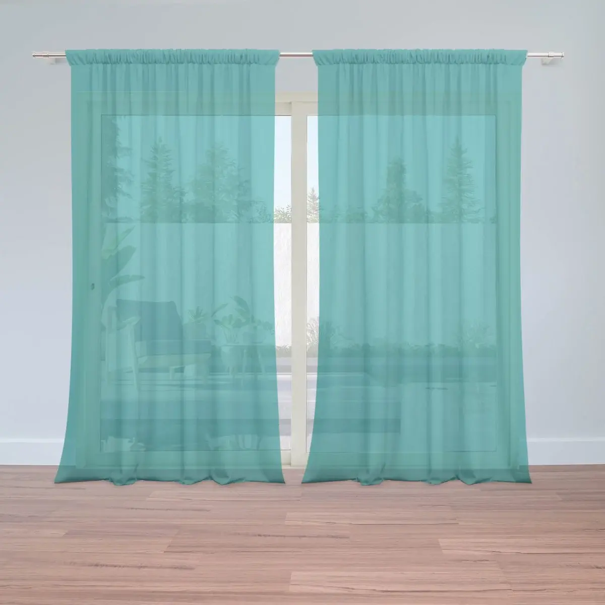 Záclony Nefritová: 2ks 150x250cm
