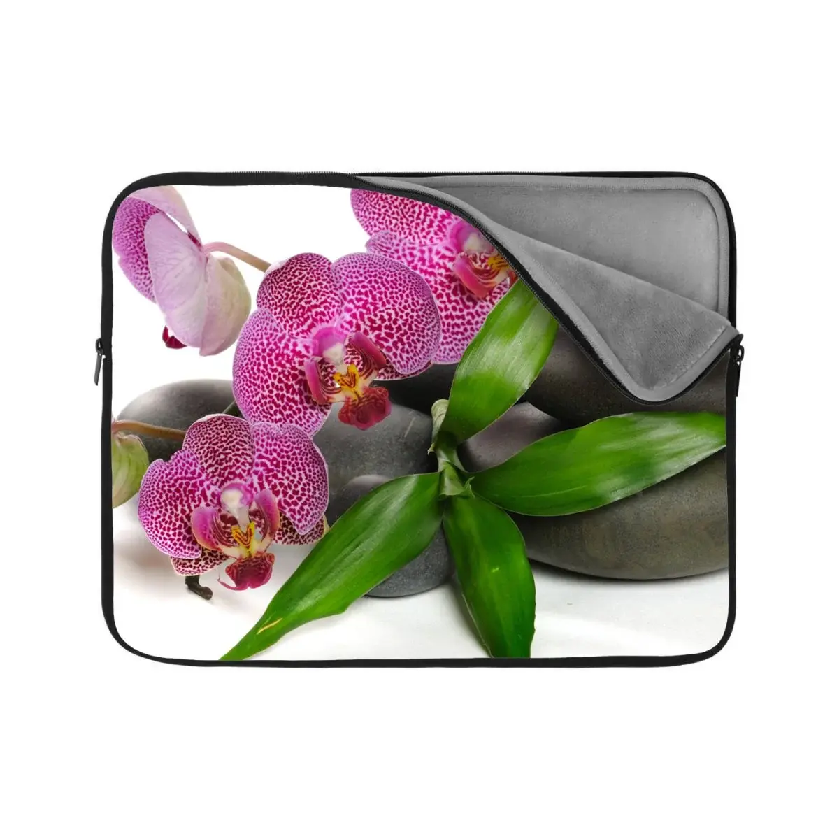 Obal na notebook Orchideje a kameny - 13"