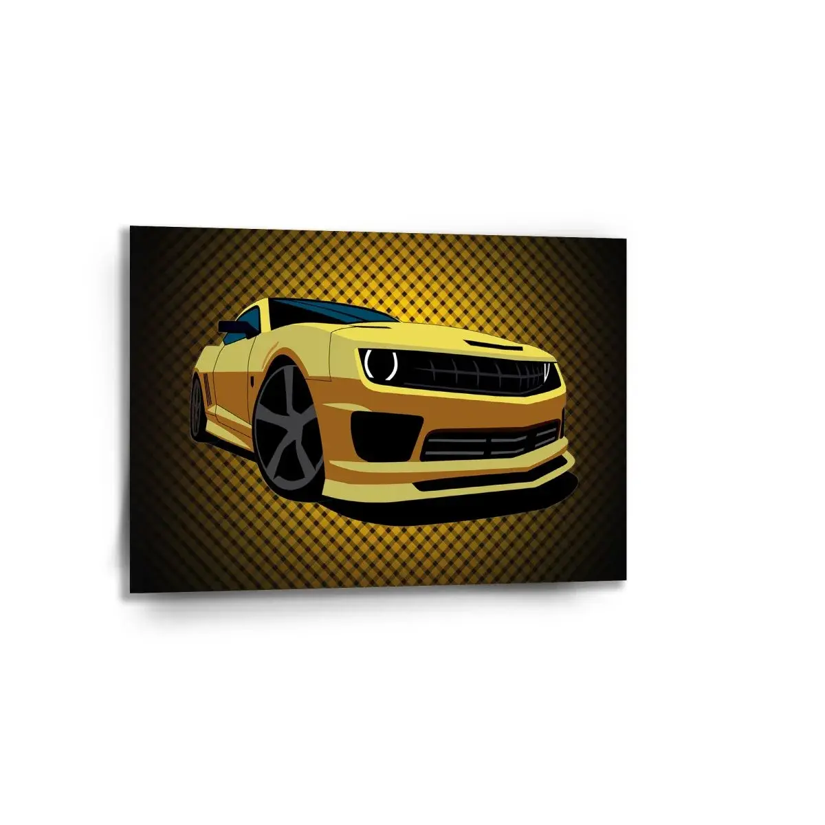 Obraz Chevrolet Camaro Žlutá mřížka - 90x60 cm