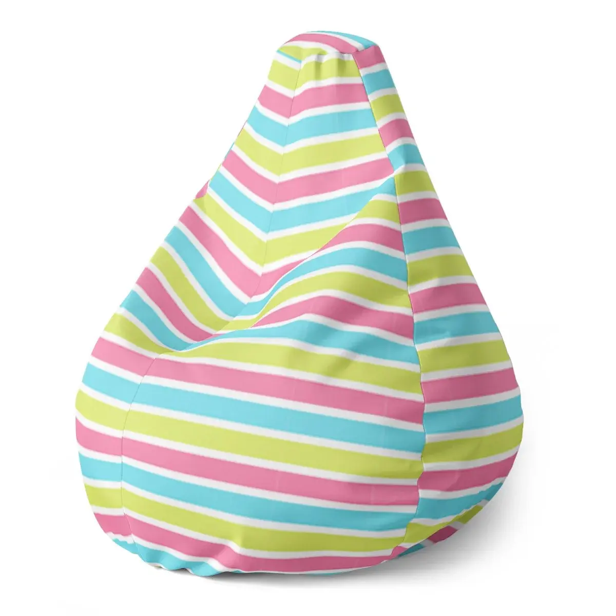 Sedací vak Pear Proužky - 140 x 100 x 25 cm