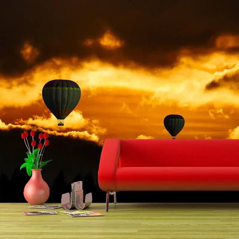 Tapeta Horkovzdušné balony - 336x220 cm