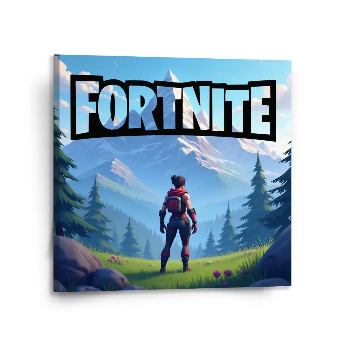 Obraz FORTNITE Horská krajina - 110x110 cm