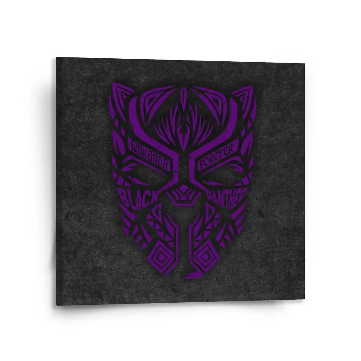 Obraz BLACK PANTHER wakanda forever Fialový - 110x110 cm