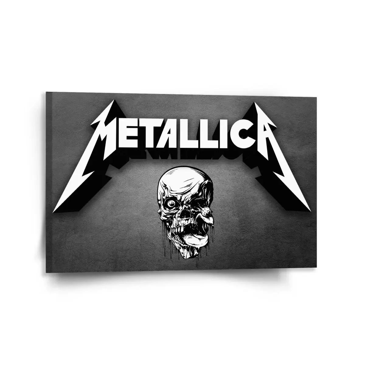 Obraz METALLICA Lebka Šedá - 120x80 cm