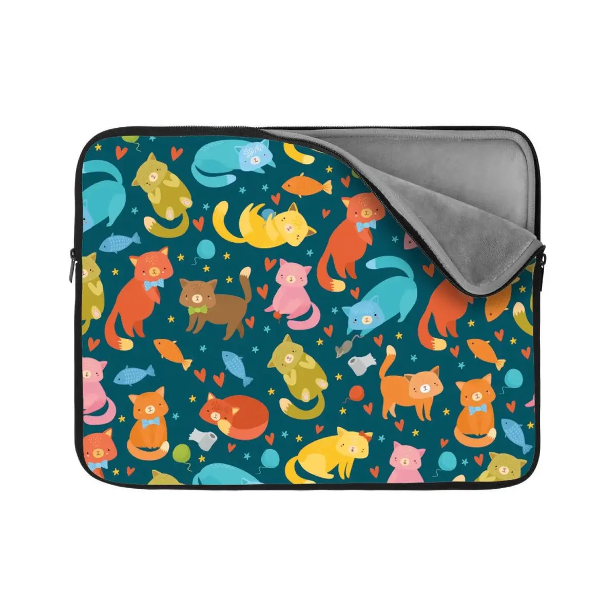Obal na notebook Kočky s rybkami - 17"