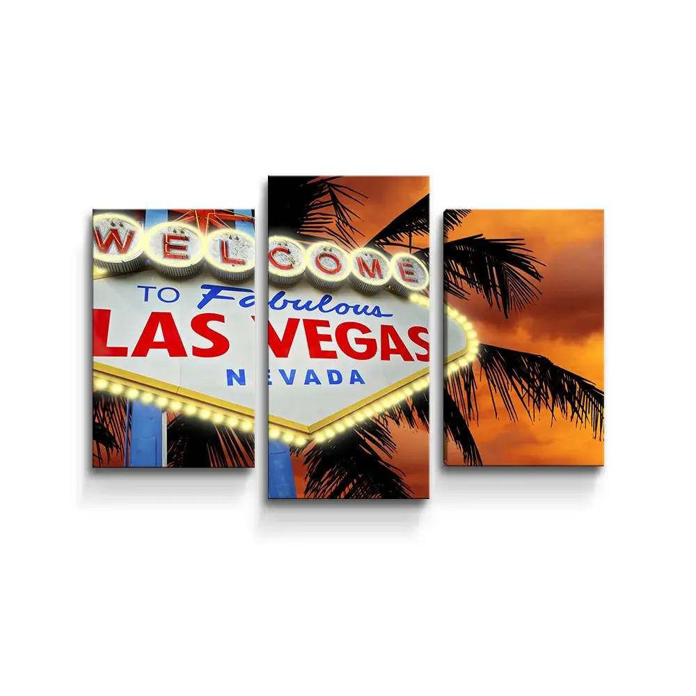 Obraz - 3-dílný Fabulous Las Vegas - 75x50 cm