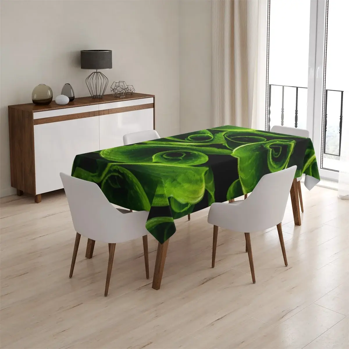 Ubrus Zelené listy - 90x90 cm