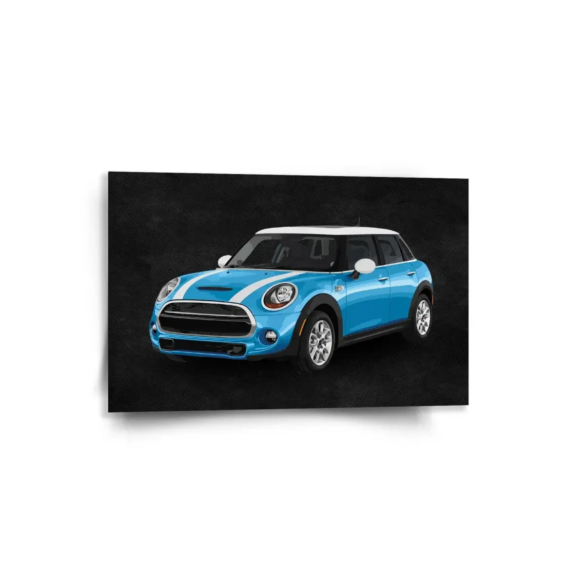 Obraz Mini sedan Černé pozadí - 60x40 cm
