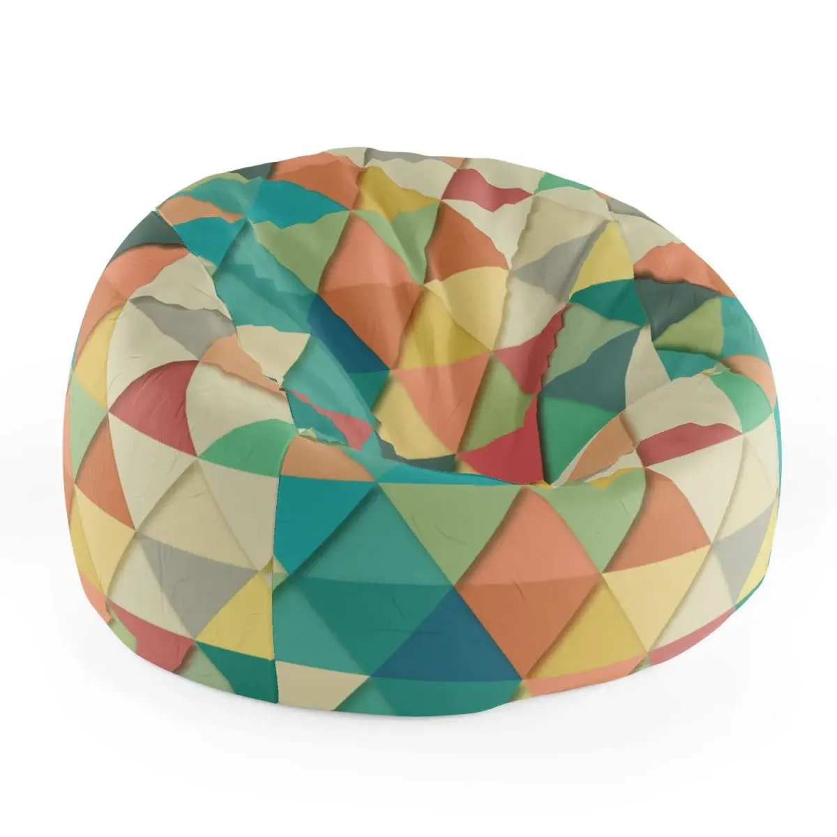 Sedací vak Cocoon Trojúhelníky - 115 x 75 x 45 cm