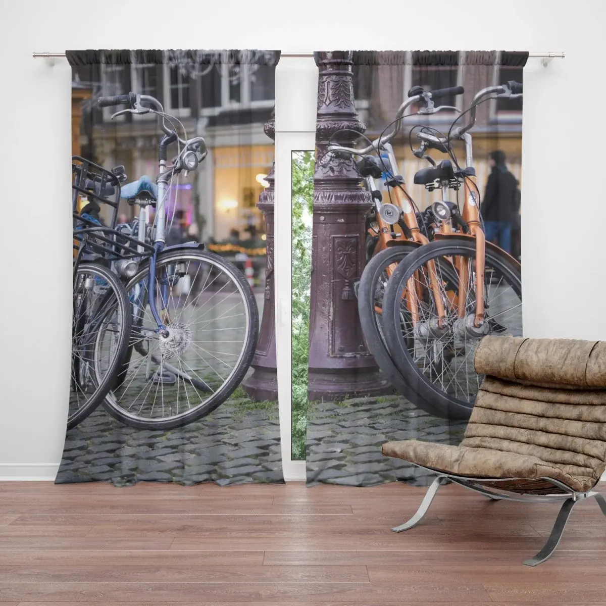 Závěs Městské kolo: 2ks 140x250cm