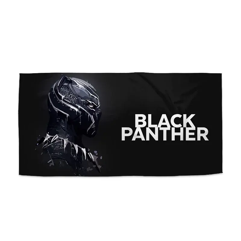 Ručník BLACK PANTHER z profilu Černý - 30x50 cm